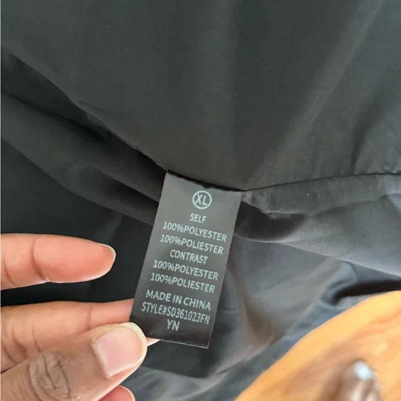 Black Maxi Skirt with Pockets XL - Picture 7 of 7